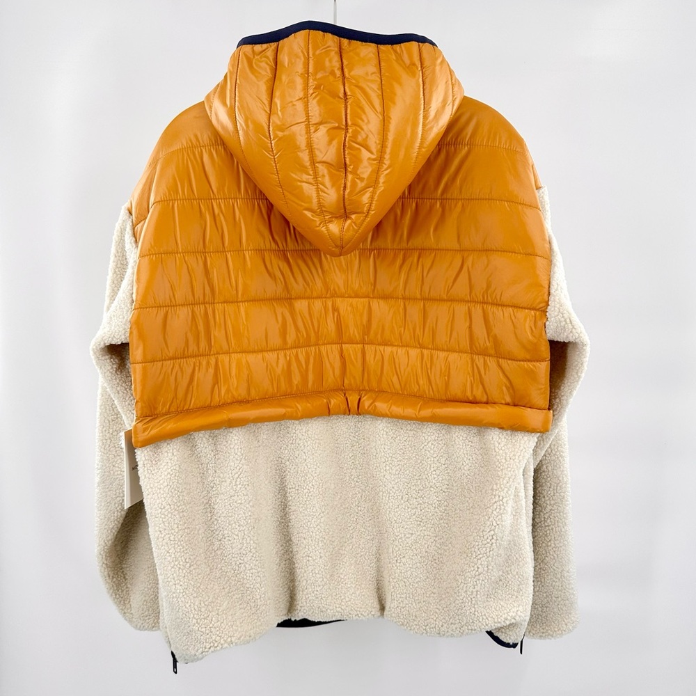 MOTHER Sher-Puff Zip Fleece Sherpa Pullover NEW - Picture 5 of 14